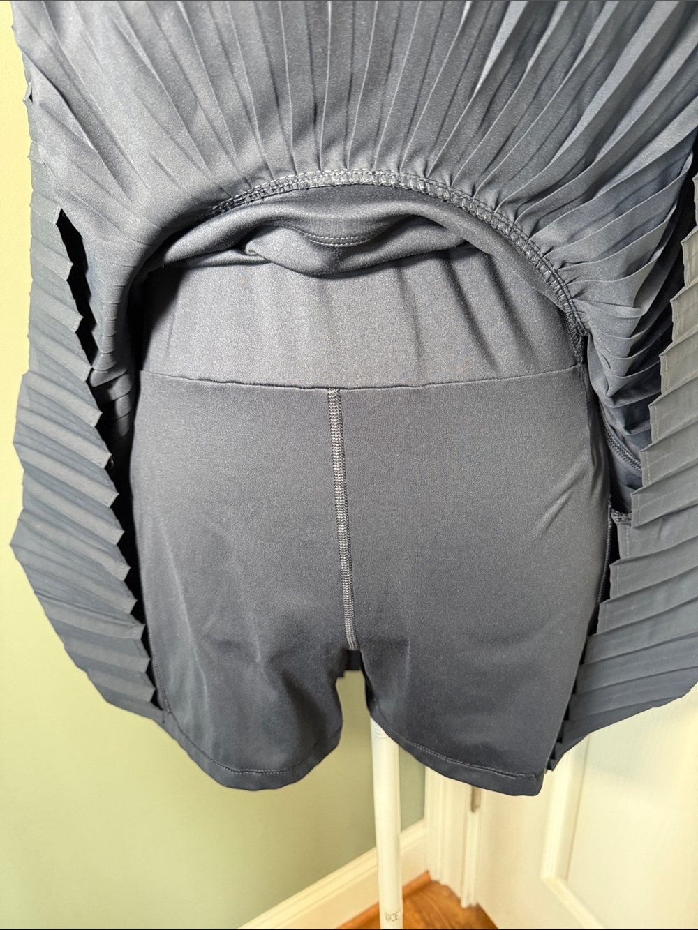 All In Motion Pleated Athletic Dress Built-In Rear access Shorts Navy Large - Picture 6 of 15